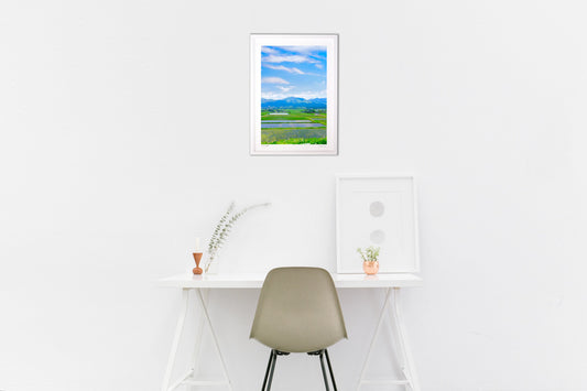 田植え後の風景