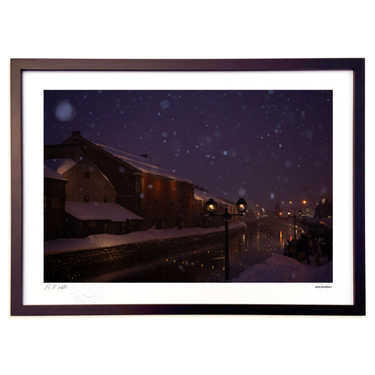 雪あかりと運河