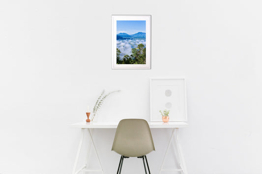 雲海残る阿蘇平野