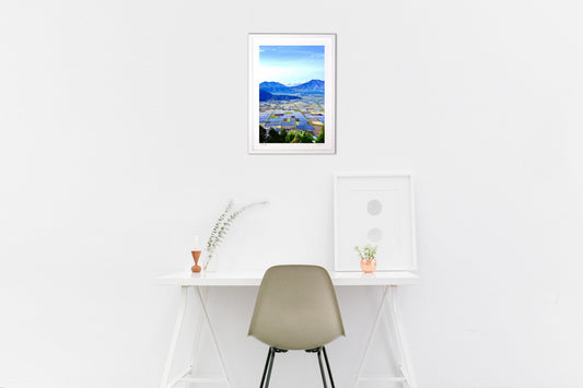 田植え前の阿蘇平野